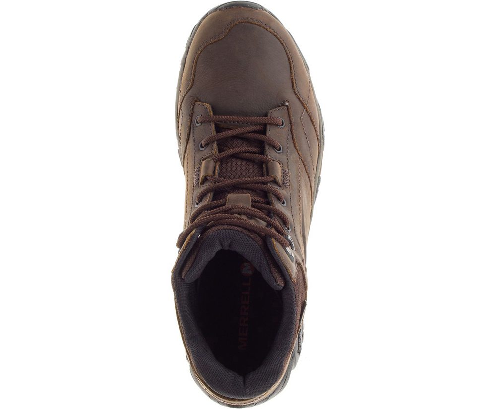 Merrell Boots Brown - Moab Adventure Mid Waterproof Wide Width - Mens 16UAJZNDK